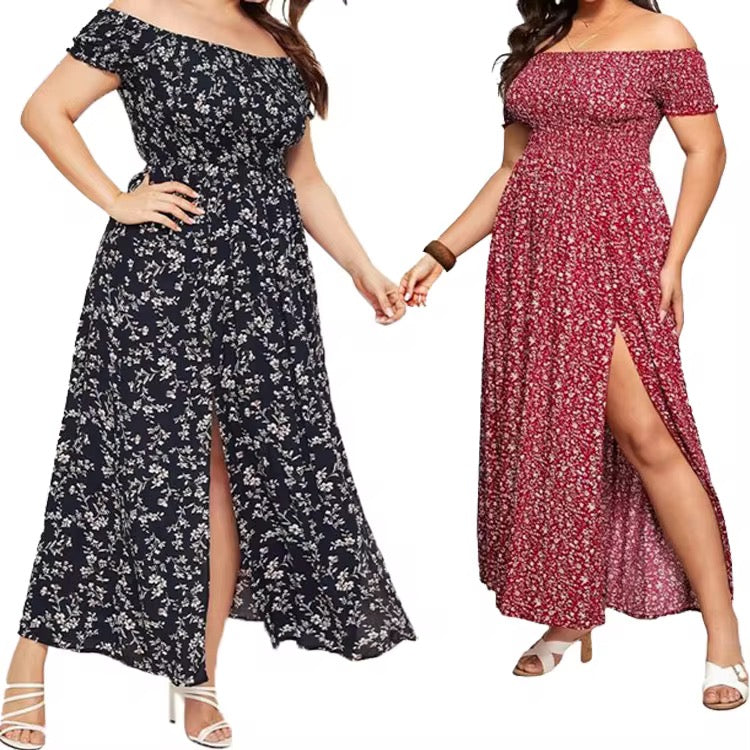 Vestito Boho Floreale Off-Shoulder – Eleganza naturale per l’estate