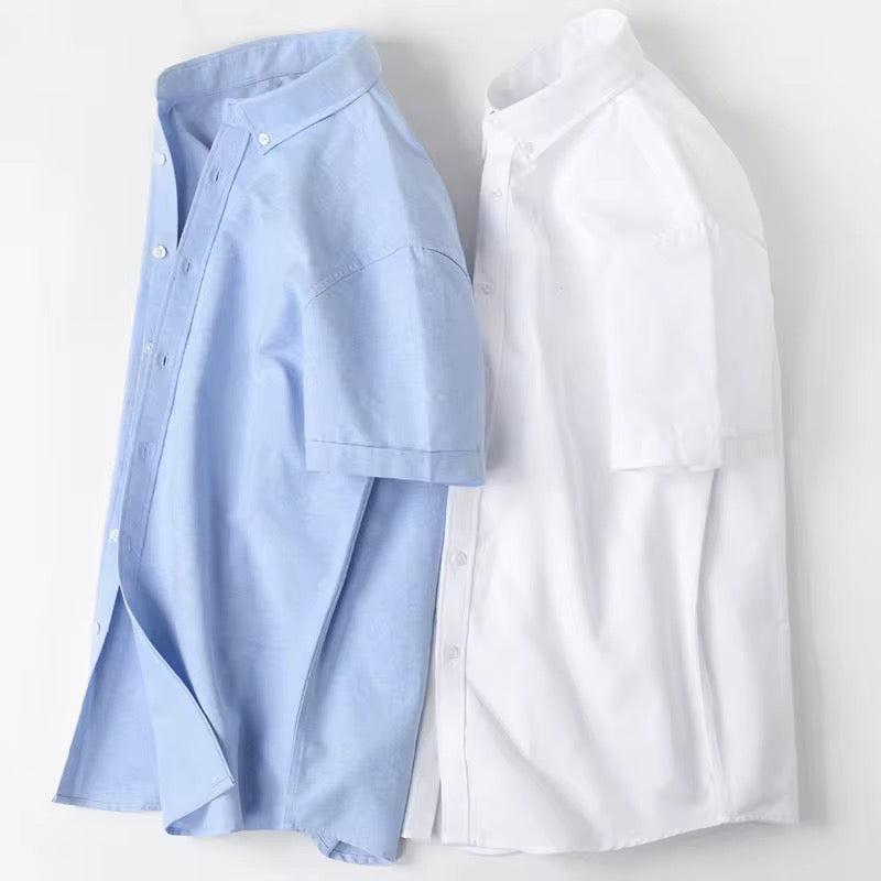 Camicie Uomo a Maniche Corte in Cotone – Vestibilità Classica Casual Elegante