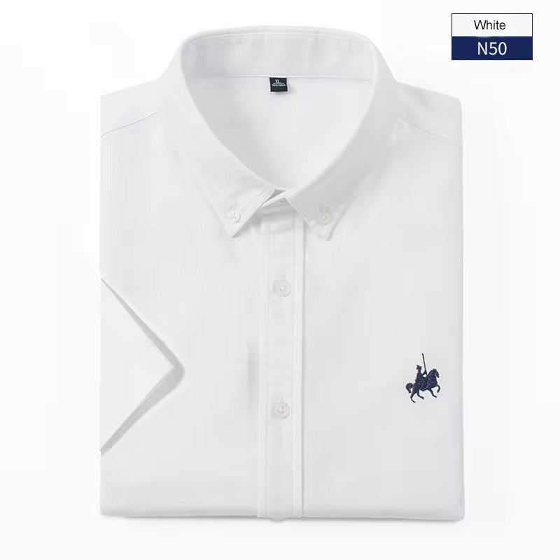 Camicie Uomo a Maniche Corte in Cotone – Vestibilità Classica Casual Elegante