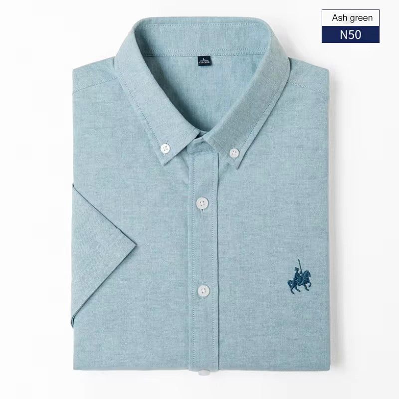 Camicie Uomo a Maniche Corte in Cotone – Vestibilità Classica Casual Elegante