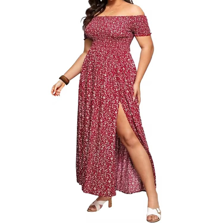Vestito Boho Floreale Off-Shoulder – Eleganza naturale per l’estate