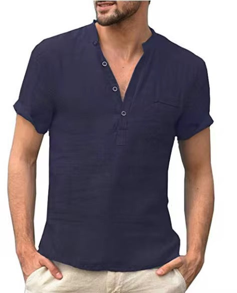 •	Camicia Estiva in Lino – Comfort e Stile in Ogni Occasione