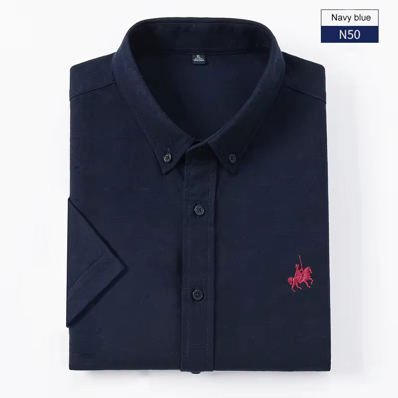 Camicie Uomo a Maniche Corte in Cotone – Vestibilità Classica Casual Elegante