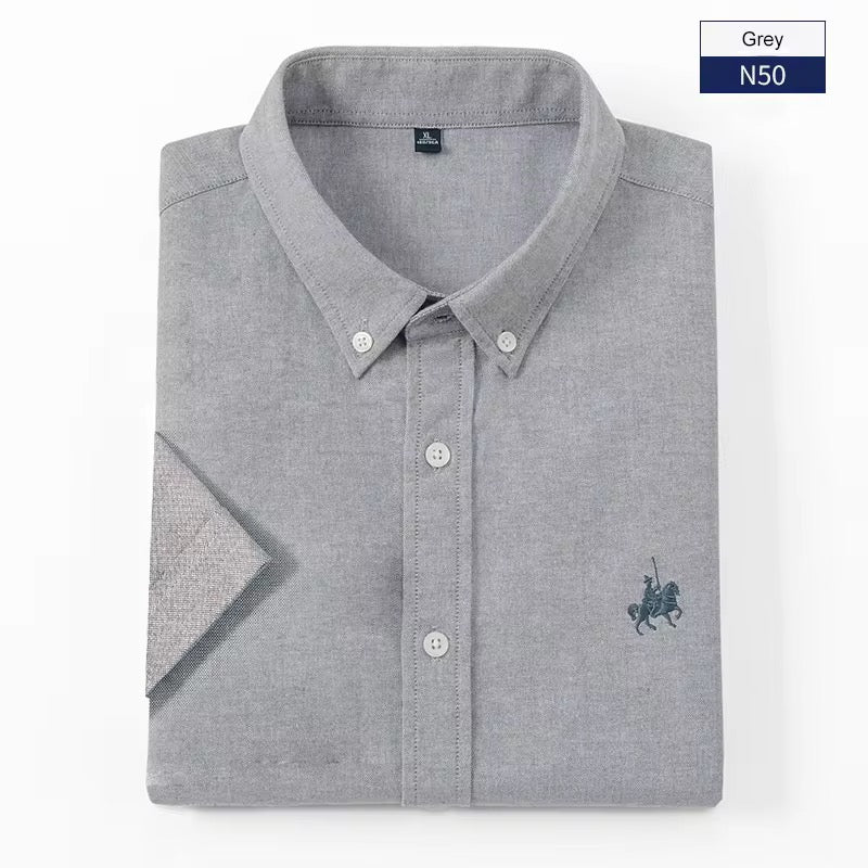 Camicie Uomo a Maniche Corte in Cotone – Vestibilità Classica Casual Elegante