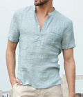 •	Camicia Estiva in Lino – Comfort e Stile in Ogni Occasione